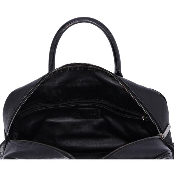 CHANEL Spaline Matelasse Handbag A15685 Black Leather Caviar - Picture 5 of 9